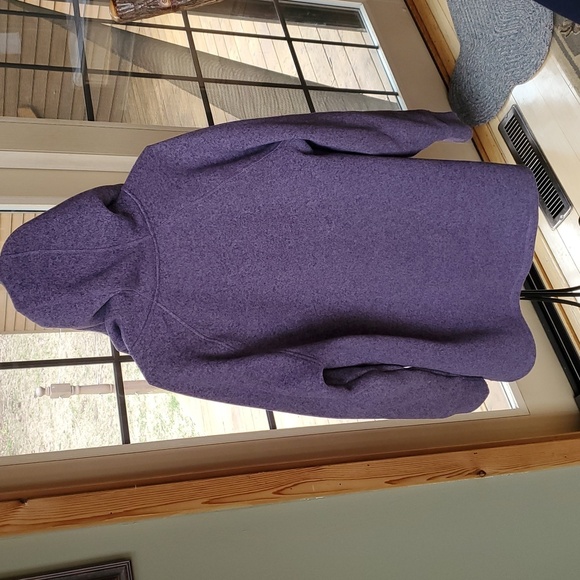 Cabela's Purple Hooded Sz. XL Sweater with Button Detail and Kangaroo Pockets - Picture 10 of 13